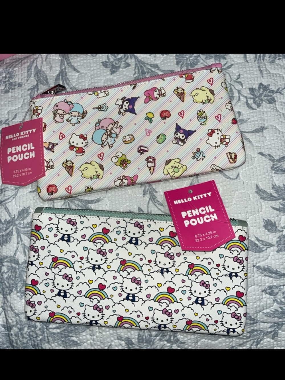 Hello Kitty Rainbow & Character Kids Pencil Pouches - Pink, White, Multicolor